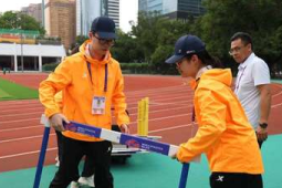 青年志愿者倾力服务世界田联接力赛