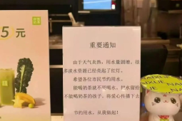 网红店通知引争议能喝奶茶就不要喝水