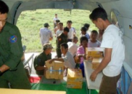 云南省第六批救灾物资启运援助缅甸