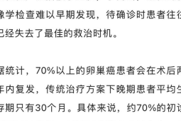卵巢癌早期难发现确诊即晚期演员朱媛媛不幸离世