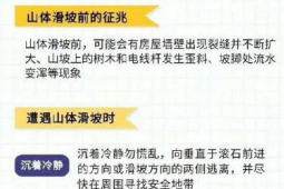 山体滑坡发生前的征兆及避险方法