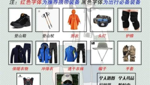 徒步必备装备清单 第1张 徒步必备装备清单 第1张