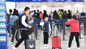 假期中国口岸出入境人次同比增长%
